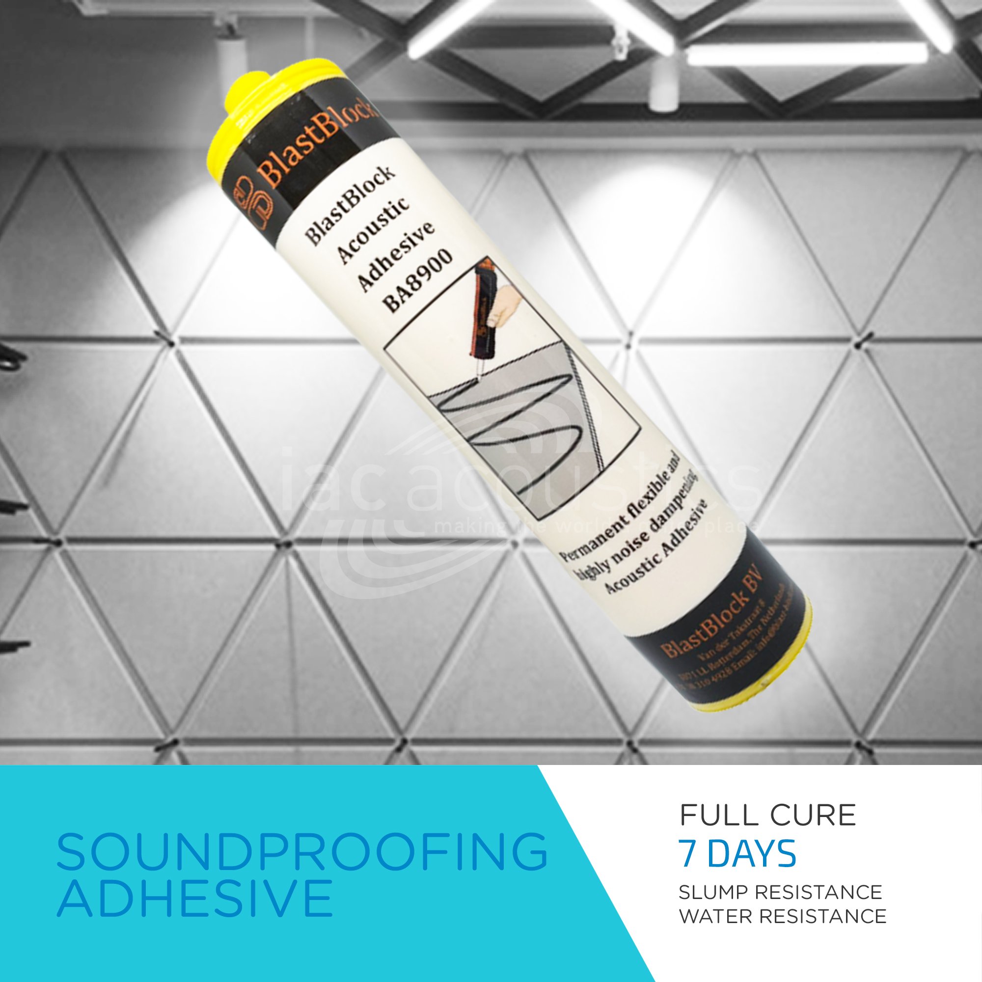 BlastBlock BA990 Adhesive - Acoustic Noise Dampening Adhesive